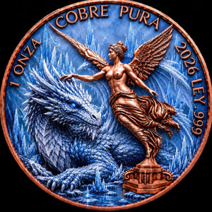 1oz ICE DRAGON LIBERTAD TRIBUTE COPPER ROUND