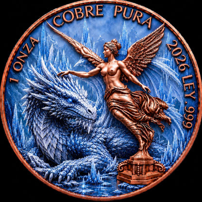 1oz ICE DRAGON LIBERTAD TRIBUTE COPPER ROUND