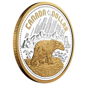 2020 2oz $1 140TH ANNIVERSARY OF THE ARCTIC TERRITORIES: EXCLUSIVE MASTERS CLUB RENEWED SILVER DOLLAR SERIES COIN #6 (GOLD-PLATED)