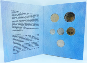 1995 RAHASARJA MYNTSERIE KURSMUNZE COINAGE - SUOMI FINLAND