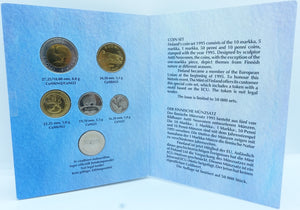 1995 RAHASARJA MYNTSERIE KURSMUNZE COINAGE - SUOMI FINLAND