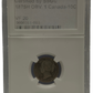 1875H 10 CENT CANADA OBV.1 – VF 20 – GRADED