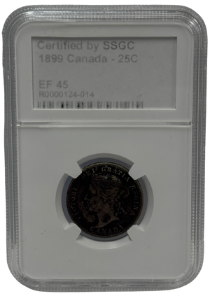 1899 25 CENT CANADA – EF 45 - GRADED