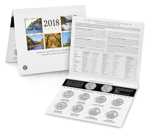 2018 AMERICA THE BEAUTIFUL UNCIRCULATED QUARTER SET - US MINT