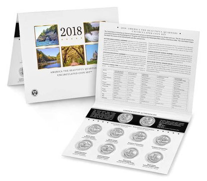 2018 AMERICA THE BEAUTIFUL UNCIRCULATED QUARTER SET - US MINT