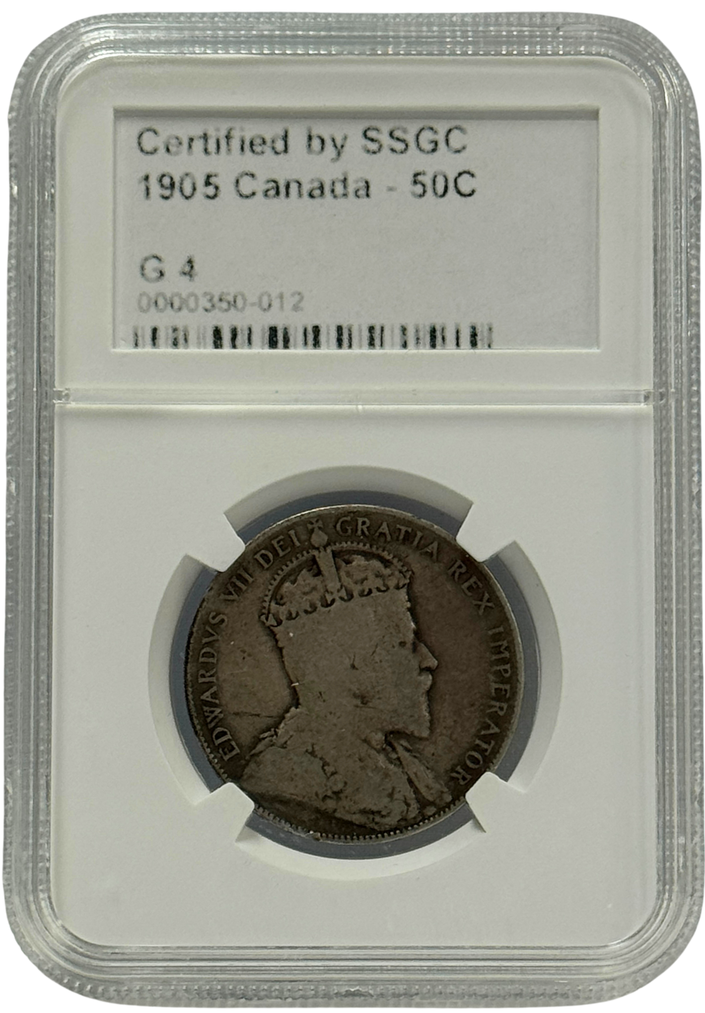 1905 50 CENT CANADA – G 4 – GRADED (350-012)