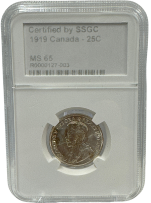 1919 25 CENT CANADA – MS 65 - GRADED