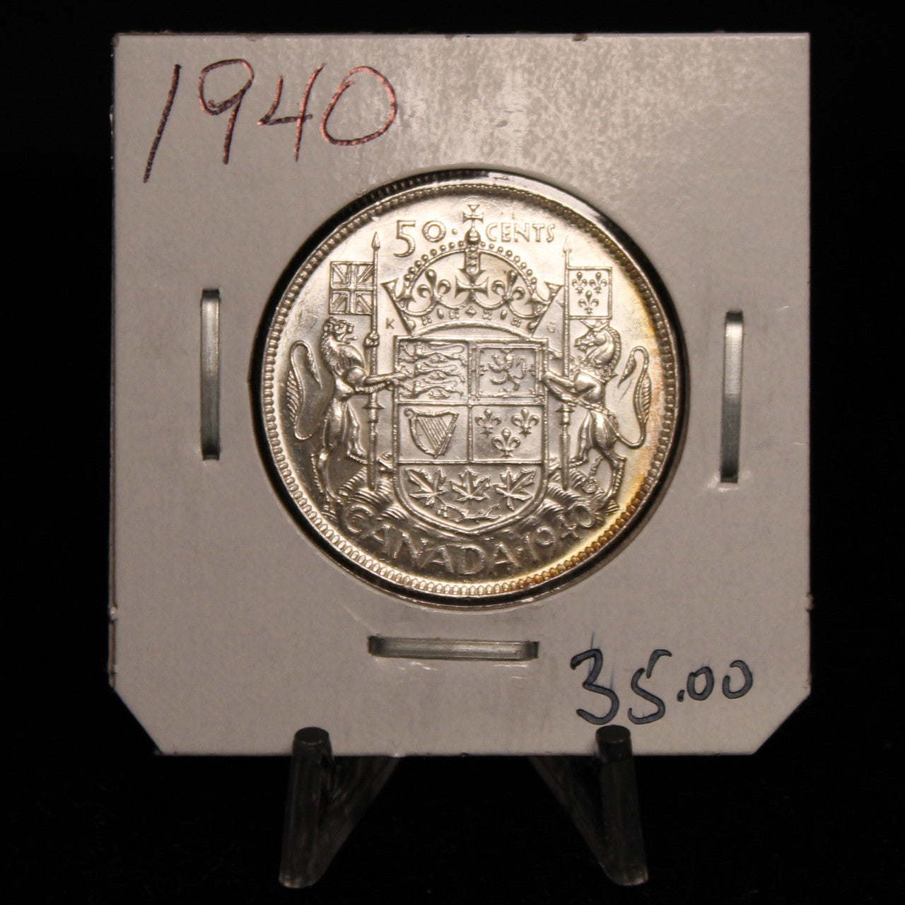 1940 CANADA CIRCULATION 50-CENT COIN