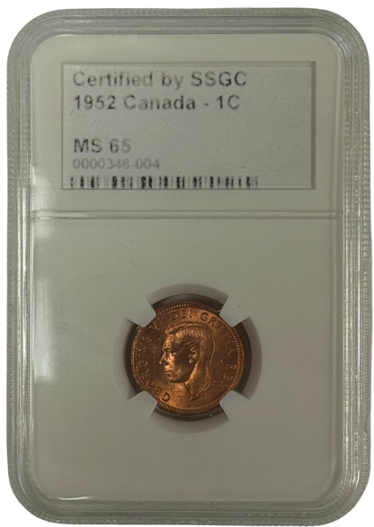 1952 1 CENT CANADA – MS 65 – GRADED (346-004)
