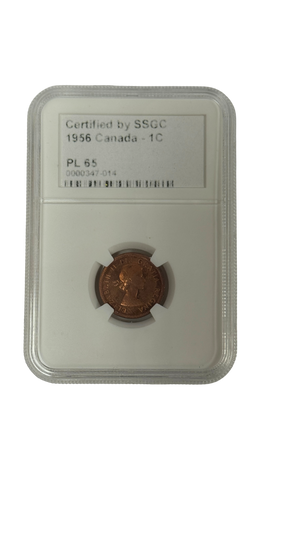 1956 1 CENT CANADA – PL 65 – GRADED (347-014)