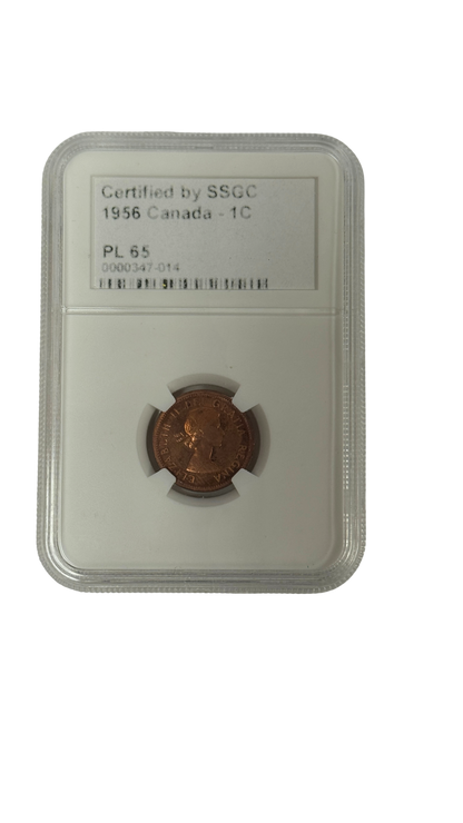 1956 1 CENT CANADA – PL 65 – GRADED (347-014)