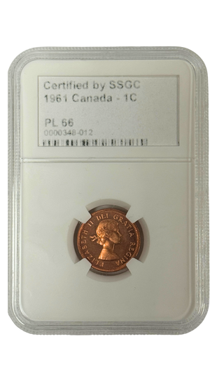 1961 1 CENT CANADA – PL 66 – GRADED (348-012)