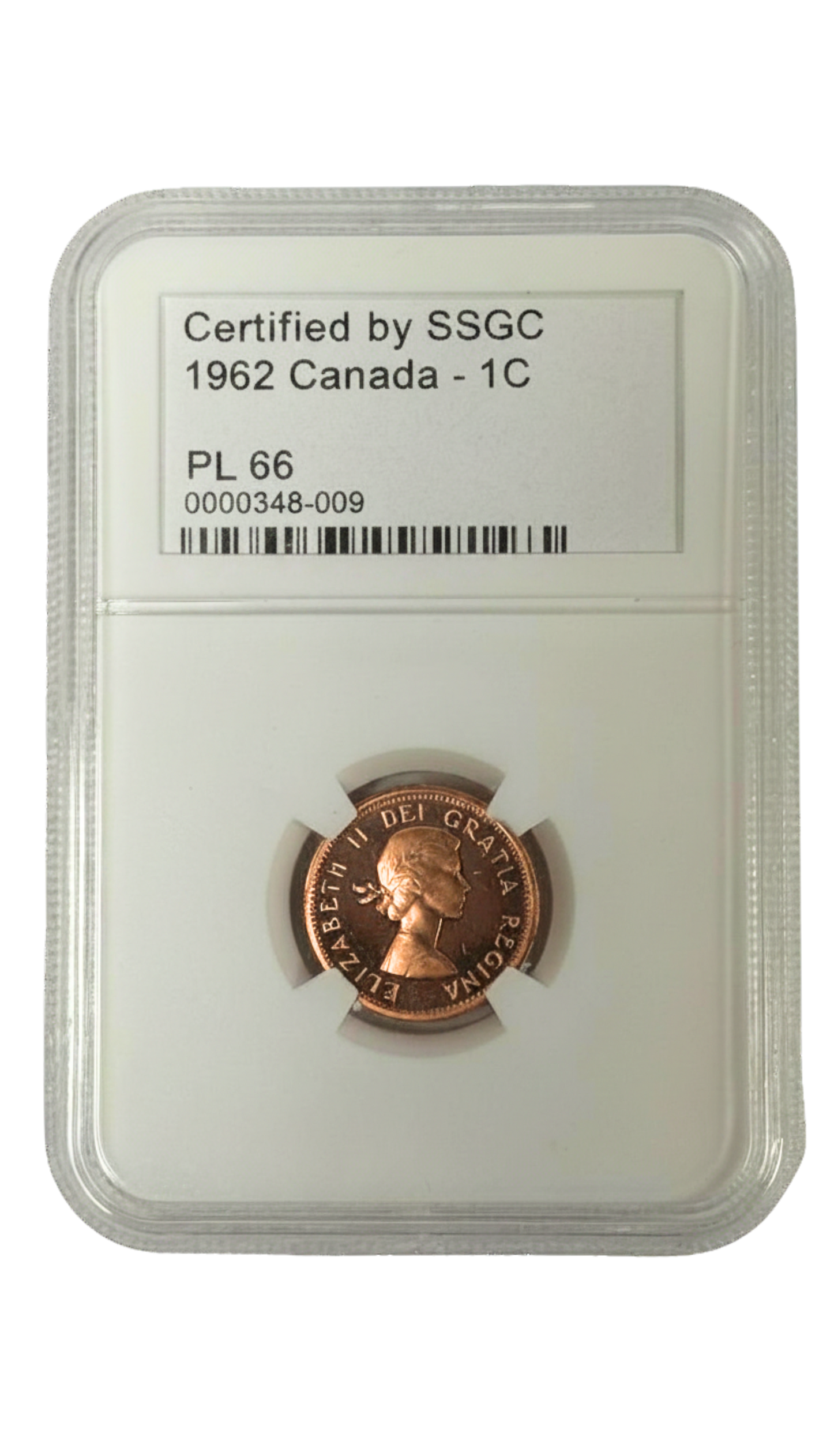 1962 1 CENT CANADA – PL 66 – GRADED (348-009)