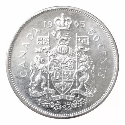 1965 50-CENT SILVER ROLL