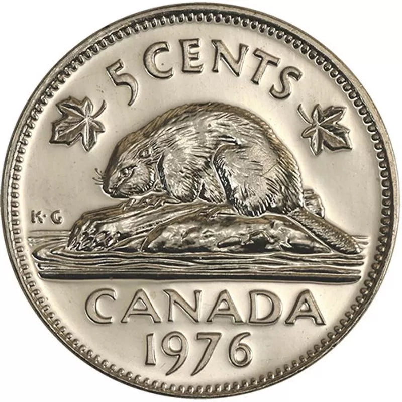 1976 5-CENT WRAP ROLL