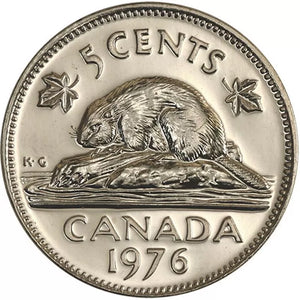 1976 5-CENT WRAP ROLL