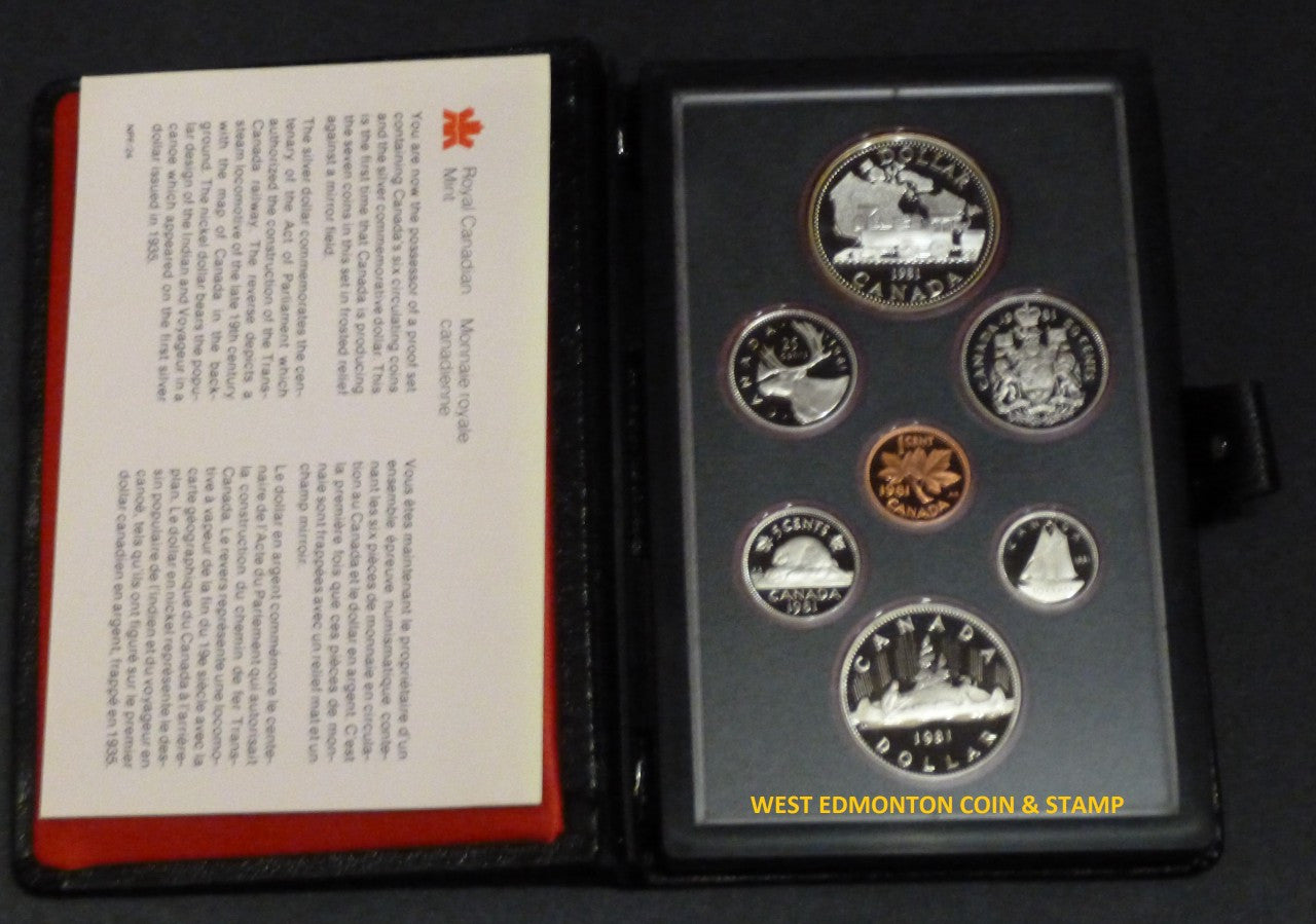 1981 PROOF DOUBLE DOLLAR SET