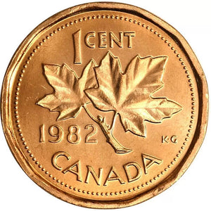 1982 1-CENT WRAP ROLL