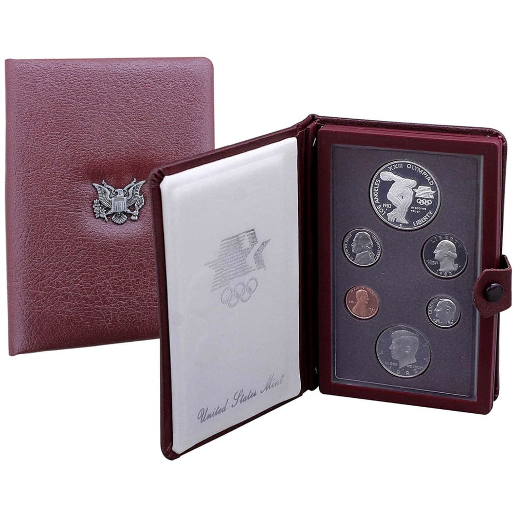 1983S - PRESTIGE PROOF SET OLYMPICS 6 COINS W/ BOX