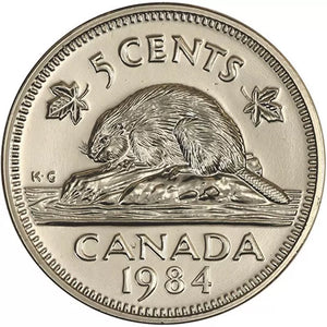 1984 5-CENT WRAP ROLL