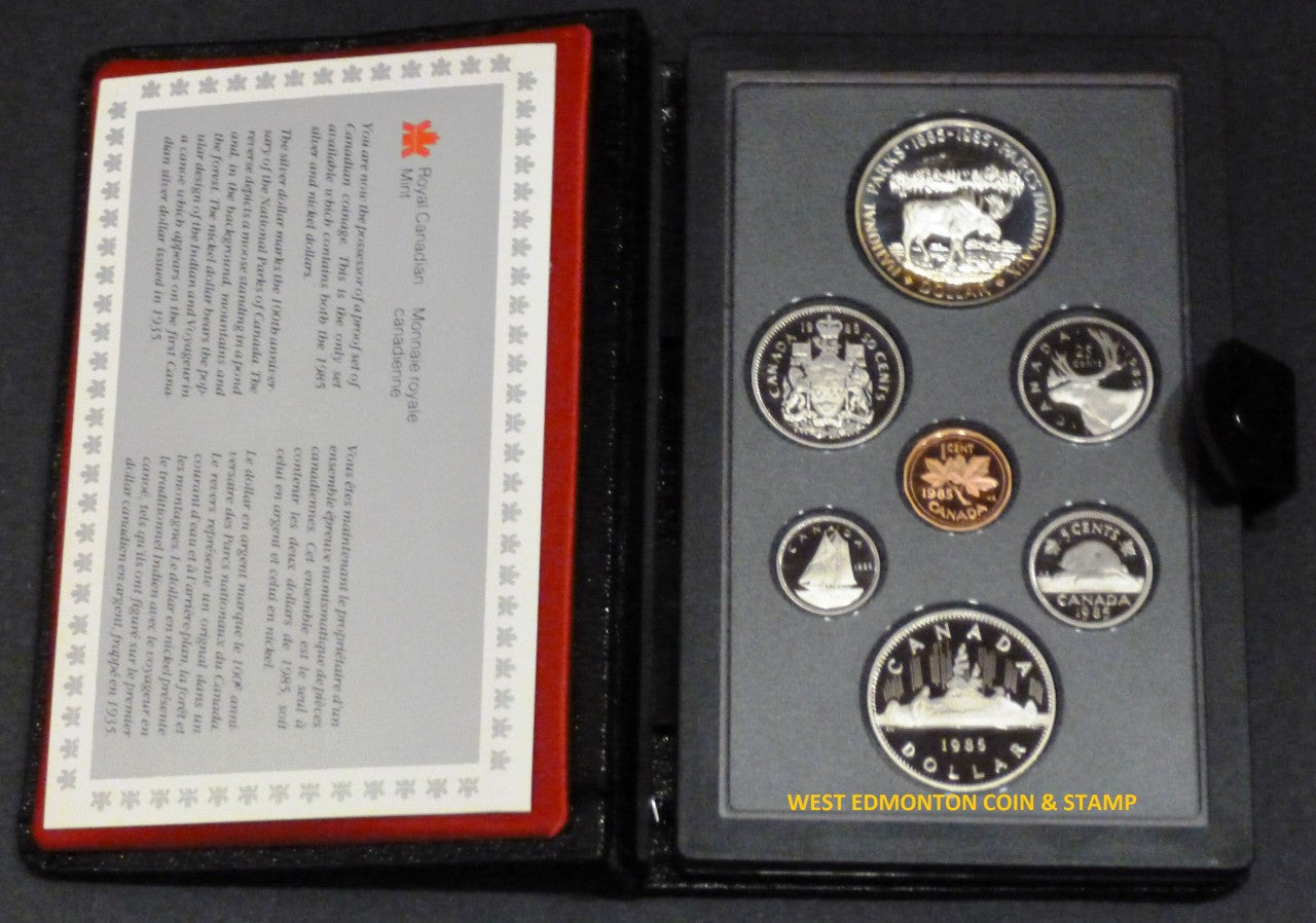1985 PROOF DOUBLE DOLLAR SET