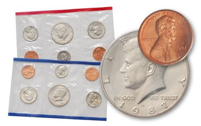 1987 - UNITED STATES UNCIRCULATED COIN SET
