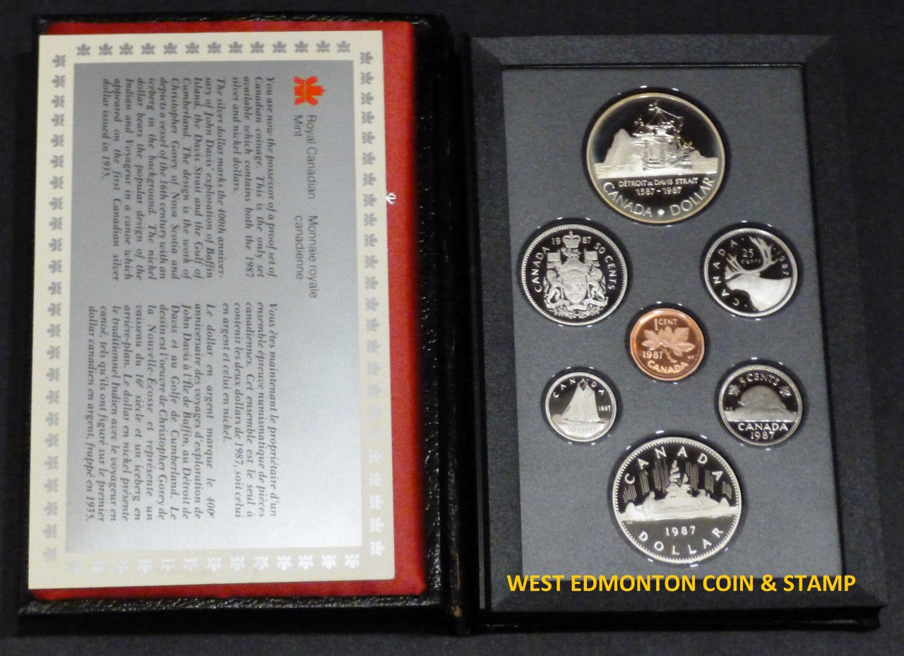 1987 PROOF DOUBLE DOLLAR SET
