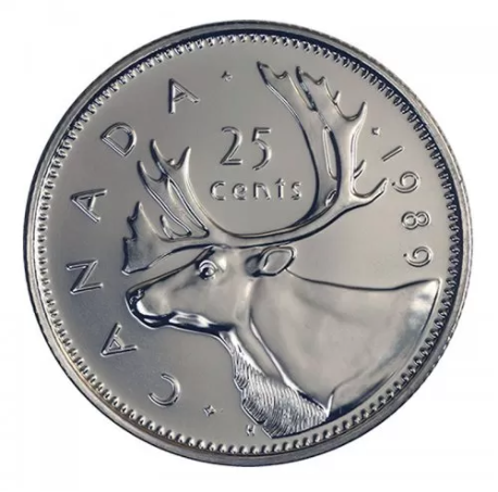 1989 25-CENT ORIGINAL ROLL