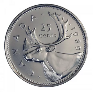 1989 25-CENT ORIGINAL ROLL