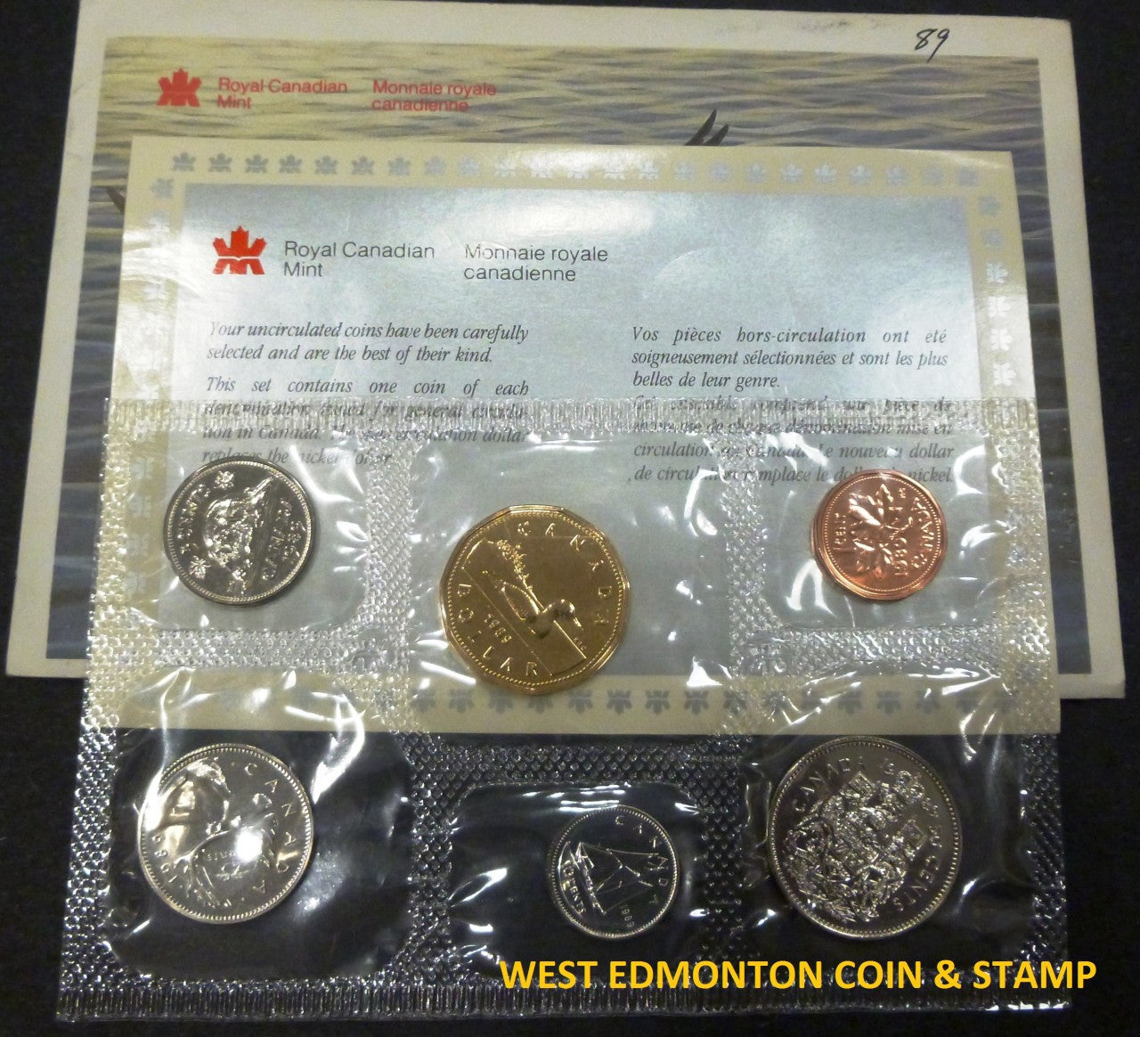 1989 UNCIRCULATED PROOF LIKE SET
