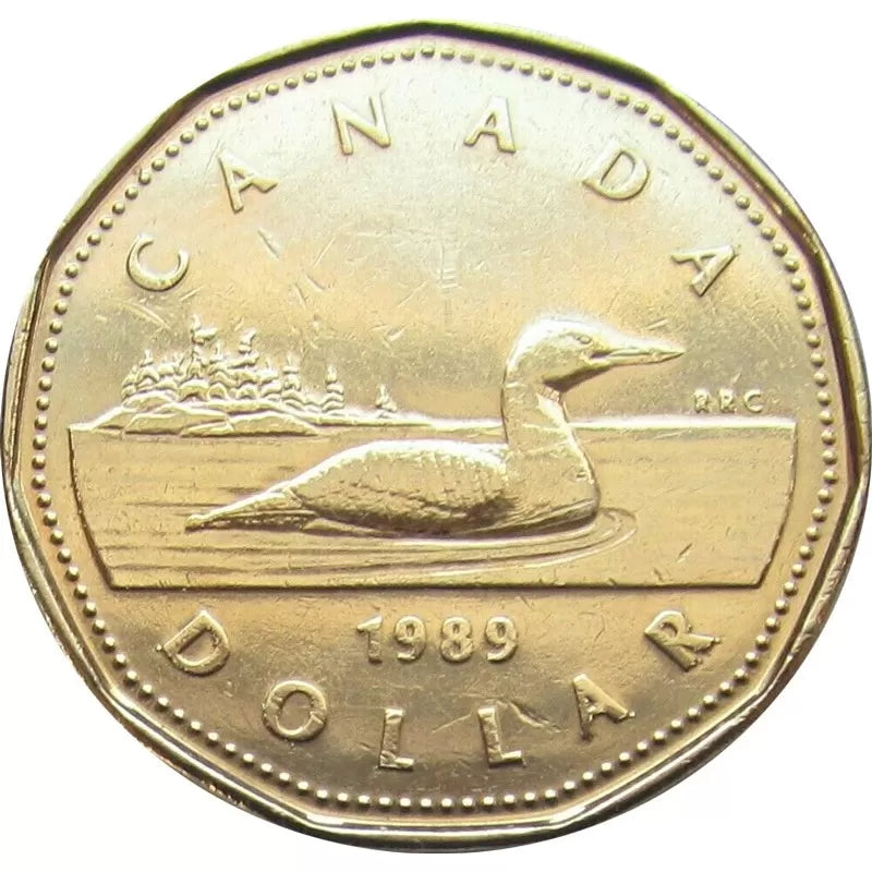 1989 1-DOLLAR LOONIE ROLL