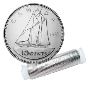 1991 10-CENT WRAP ROLL