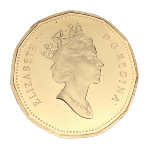 1991 1-DOLLAR LOONIE ROLL