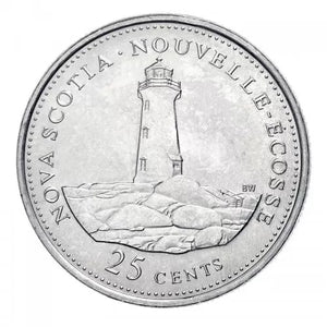1992 - COMMEMORATIVE 25 CENTS NOVA SCOTIA STERLING SILVER PROOF COIN