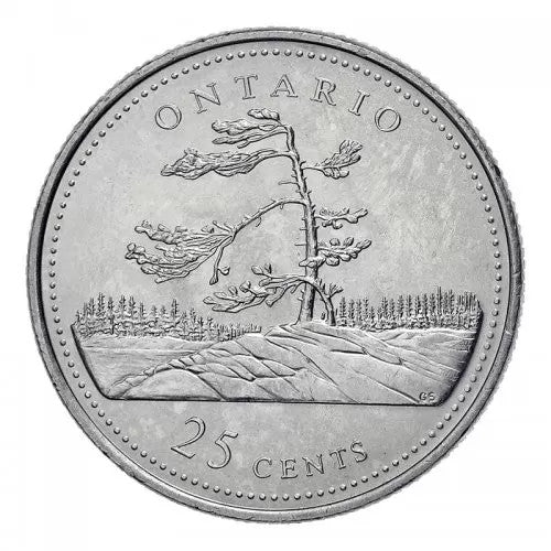 1992 - COMMEMORATIVE 25 CENTS ONTARIO STERLING SILVER PROOF COIN
