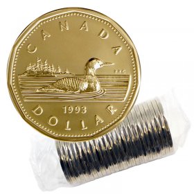 1993 1-DOLLAR LOONIE ROLL