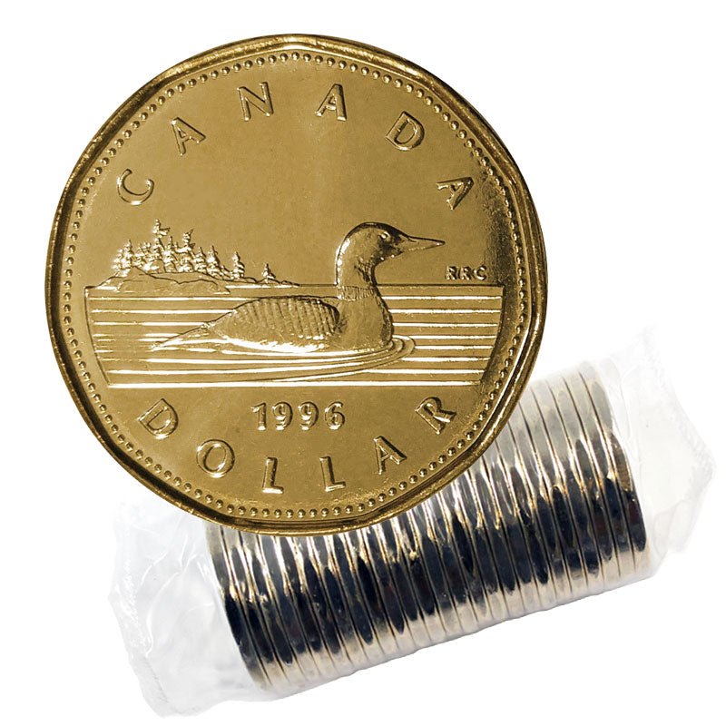 1996 1-DOLLAR LOONIE ROLL