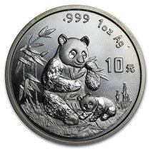 E-TRANSFER ONLY - 1996 1oz PANDA FINE SILVER BULLION