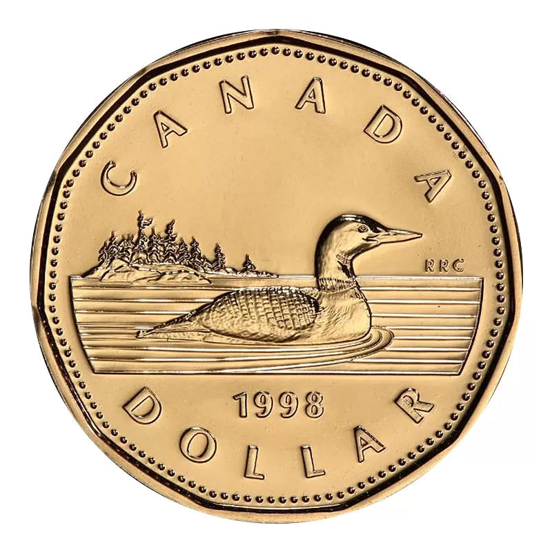 1998 1-DOLLAR LOONIE ROLL