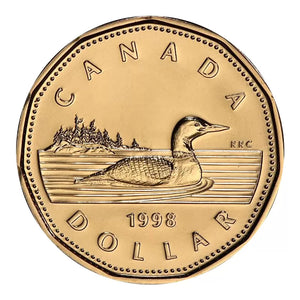 1998 1-DOLLAR LOONIE ROLL