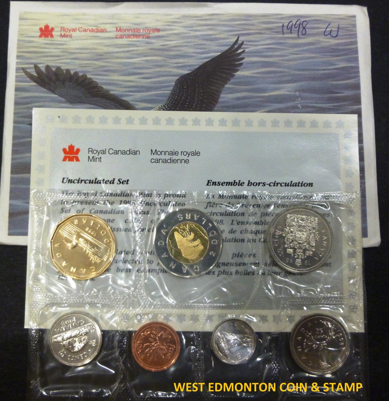 1998 WINNIPEG UNCIRCULATED PROOF LIKE SET