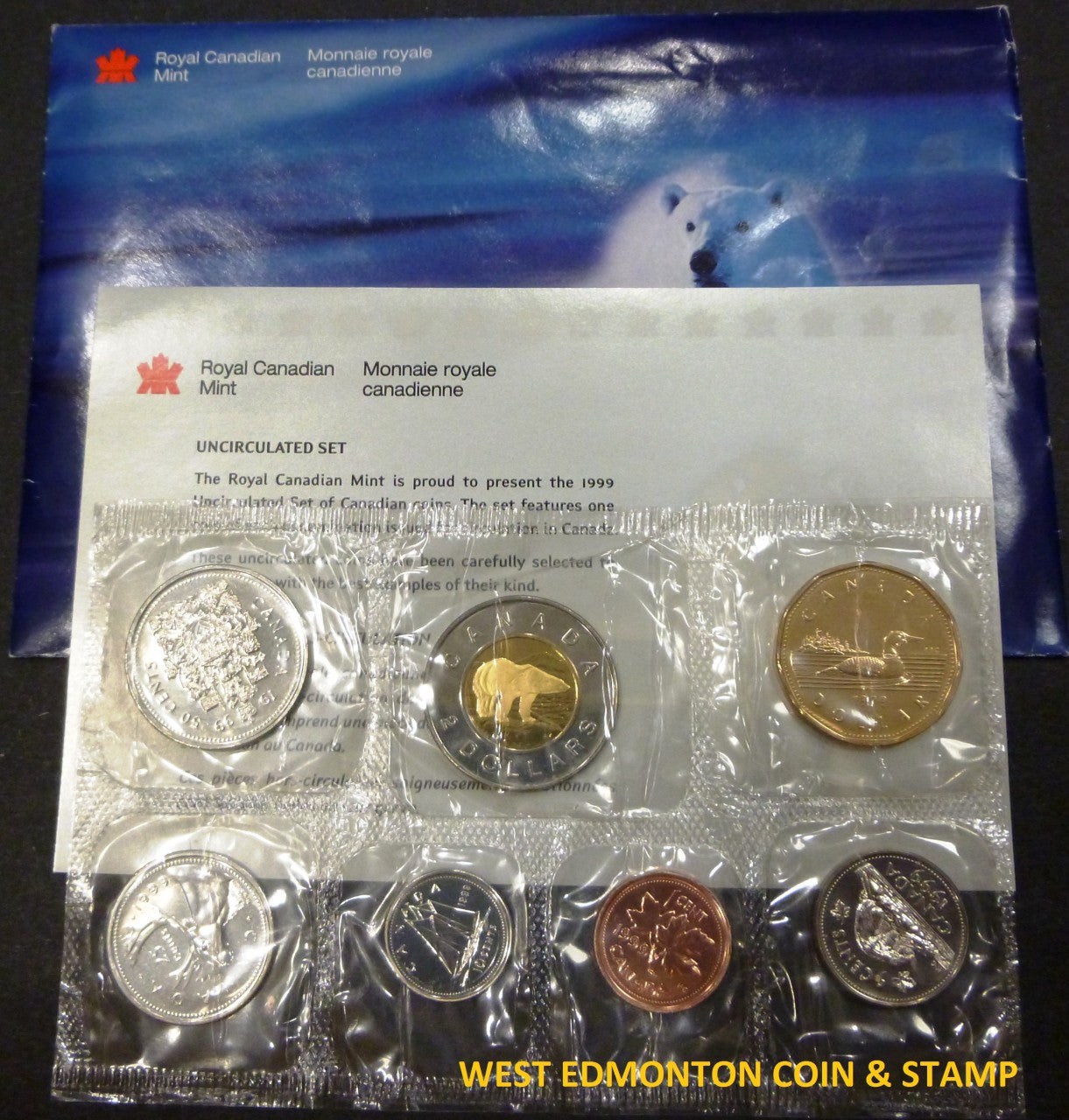 1999 UNCIRCULATED PROOF LIKE SET