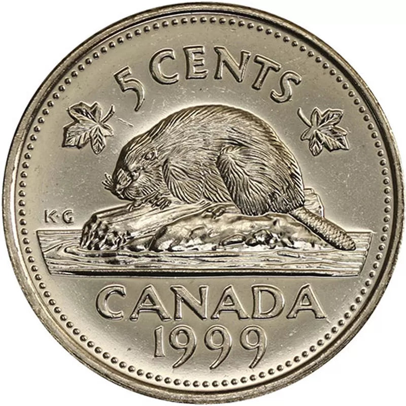 1999 5-CENT WRAP ROLL
