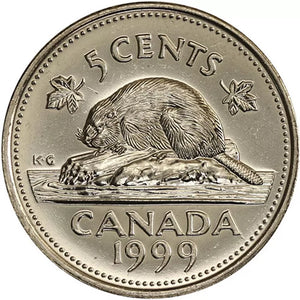 1999 5-CENT WRAP ROLL