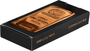 1 KILO GERMANIA MINT COPPER CAST BAR