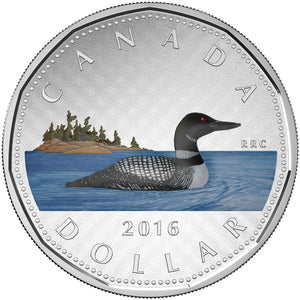 2016 5oz $1 BIG COIN SERIES FINE SILVER COIN (COLOURED)