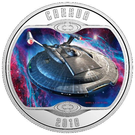 2018 1/2oz $10 STAR TREK™: ENTERPRISE NX-01 FINE SILVER COIN