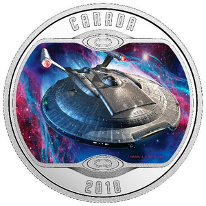 2018 1/2oz $10 STAR TREK™: ENTERPRISE NX-01 FINE SILVER COIN
