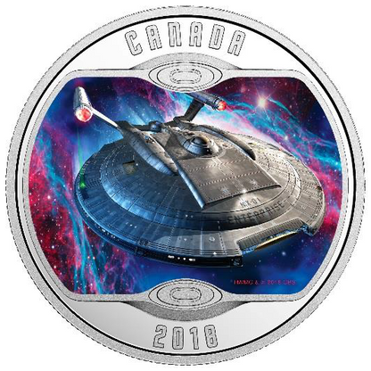 2018 1/2oz $10 STAR TREK™: ENTERPRISE NX-01 FINE SILVER COIN