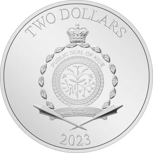 2023 1oz $2 DISNEY MICKEY & FRIENDS - PLUTO FINE SILVER COIN